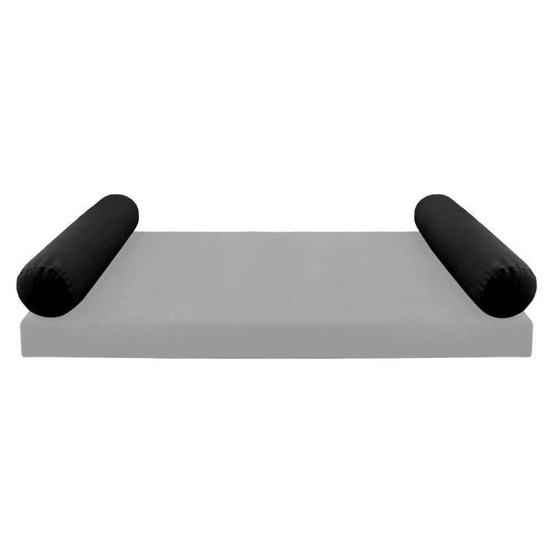 COVER ONLY Model V5 Full Velvet Knife Edge Indoor Daybed Bolster Pillow - AD374