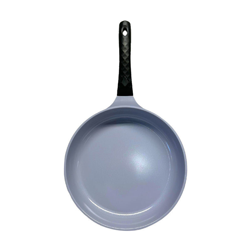 12" Ceramic Coating Interior and Exterior Cooking Frying Pan, Made In Korea