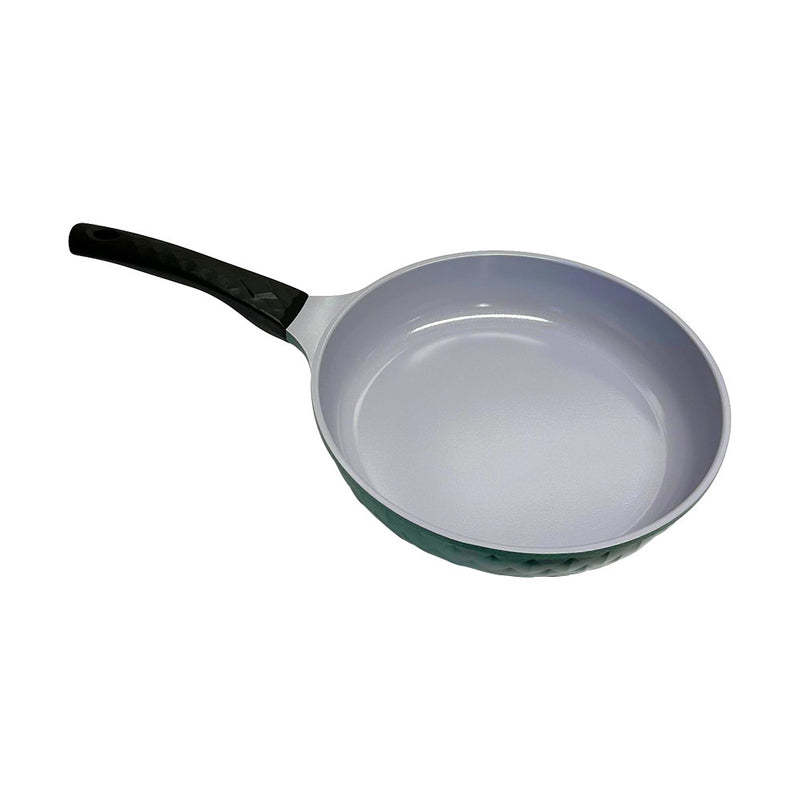 11" Ceramic Coating Interior and Exterior Cooking Frying Pan, Made In Korea