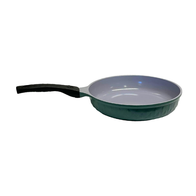11" Ceramic Coating Interior and Exterior Cooking Frying Pan, Made In Korea