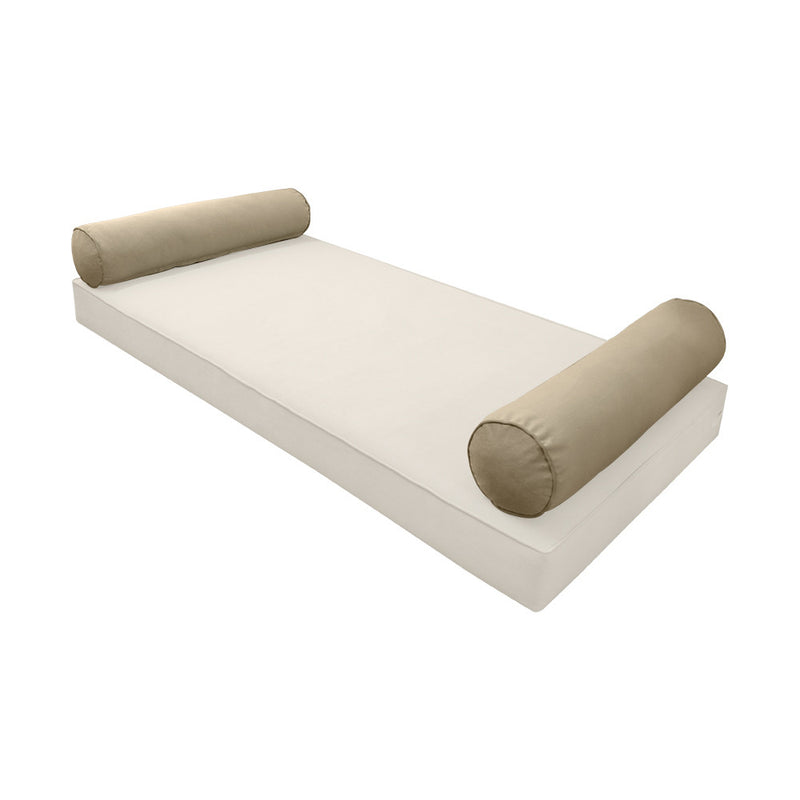 COVER ONLY Model V5 Full Velvet Same Pipe Indoor Daybed Bolster Pillow - AD304