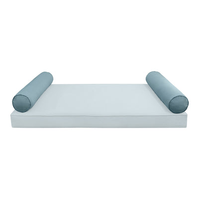 COVER ONLY Model V5 Full Velvet Same Pipe Indoor Daybed Bolster Pillow - AD355