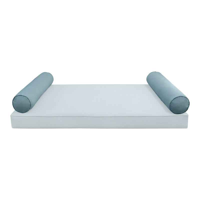COVER ONLY Model V5 Full Velvet Same Pipe Indoor Daybed Bolster Pillow - AD355