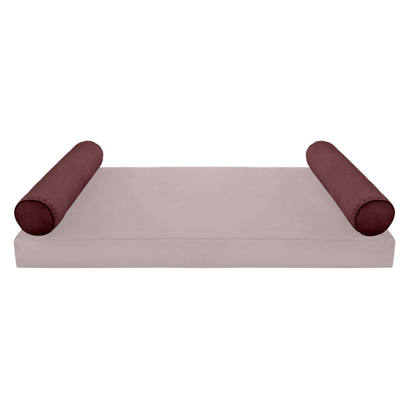 COVER ONLY Model V5 Full Velvet Same Pipe Indoor Daybed Bolster Pillow - AD368