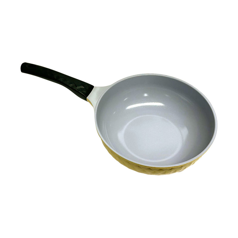 10" Ceramic Coating Interior and Exterior Cooking Wok, Cooking Pan Made In Korea