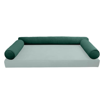 COVER ONLY Model V6 Full Velvet Same Pipe Indoor Daybed Bolster Pillow - AD317