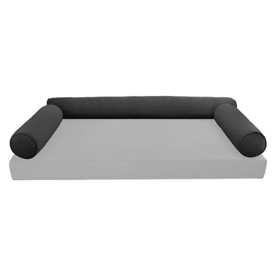 COVER ONLY Model V6 Full Velvet Same Pipe Indoor Daybed Bolster Pillow - AD350
