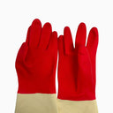 4 Pairs 12" Latex Dishwashing Gloves, Non-Slip Reusable Household Cleaning Gloves for Kitchen, Dishes & Home Cleaning