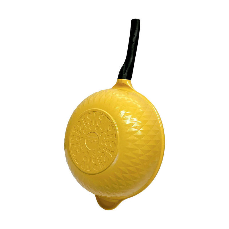 12.5" Ceramic Coating Interior and Exterior Cooking Wok,Frying Pan Made In Korea