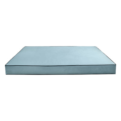 COVER ONLY Model V1 Twin Velvet Contrast Indoor Daybed Mattress Cushion AD355