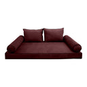 COVER ONLY Model V1 Twin Velvet Contrast Indoor Daybed Mattress Cushion AD368