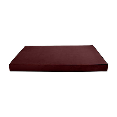 COVER ONLY Model V1 Twin Velvet Contrast Indoor Daybed Mattress Cushion AD368