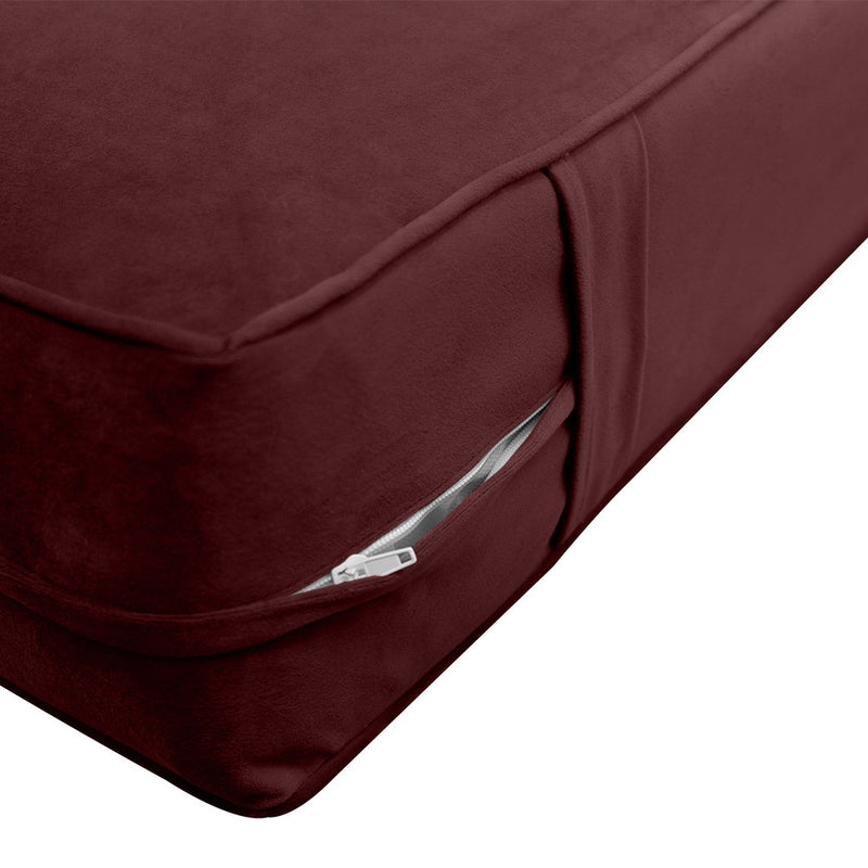COVER ONLY Model V1 Twin Velvet Same Pipe Indoor Daybed Mattress Cushion AD368