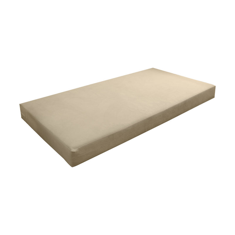 COVER ONLY Model V1 Twin-XL Velvet Knife Edge Indoor Daybed Mattress Cushion AD304