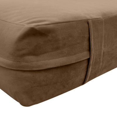 COVER ONLY Model V1 Twin-XL Velvet Knife Edge Indoor Daybed Mattress Cushion AD308