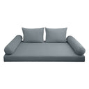 COVER ONLY Model V1 Twin-XL Velvet Knife Edge Indoor Daybed Mattress Cushion AD347