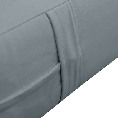 COVER ONLY Model V1 Twin-XL Velvet Knife Edge Indoor Daybed Mattress Cushion AD347