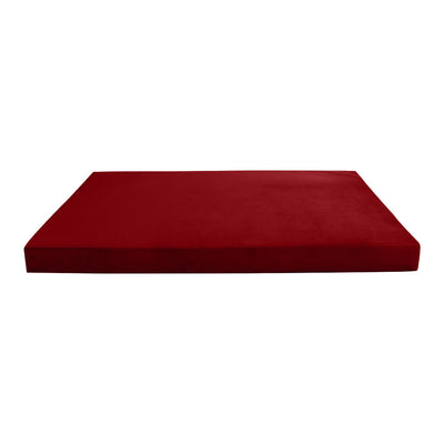 COVER ONLY Model V1 Twin-XL Velvet Knife Edge Indoor Daybed Mattress Cushion AD369