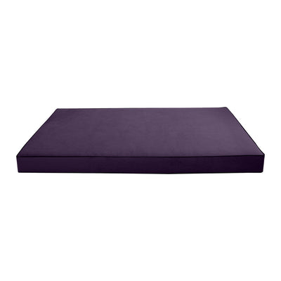 COVER ONLY Model V1 Twin-XL Velvet Contrast Indoor Daybed Mattress Cushion AD339