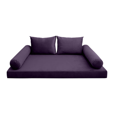 COVER ONLY Model V1 Full Velvet Knife Edge Indoor Daybed Mattress Cushion AD339
