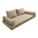 COVER ONLY Model V1 Full Velvet Same Pipe Indoor Daybed Mattress Cushion AD304