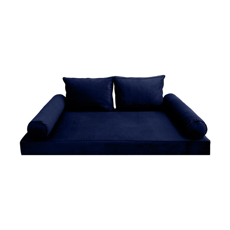 COVER ONLY Model V1 Full Velvet Same Pipe Indoor Daybed Mattress Cushion AD373