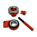 7 Stock Die Pipe Threader Set with Ratchet – 3/8” to 2” Manual Pipe Threading Kit with Dies for Plumbing & Conduit Work