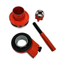 7 Stock Die Pipe Threader Set with Ratchet – 3/8” to 2” Manual Pipe Threading Kit with Dies for Plumbing & Conduit Work