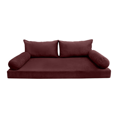 COVER ONLY Model V2 Full Velvet Knife Edge Indoor Daybed Mattress Cushion AD368