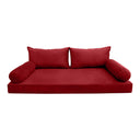 COVER ONLY Model V2 Full Velvet Knife Edge Indoor Daybed Mattress Cushion AD369