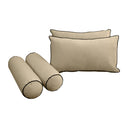 COVER ONLY Model V2 Full Velvet Contrast Indoor Daybed Mattress Cushion AD304