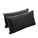 COVER ONLY Model V2 Full Velvet Contrast Pipe Indoor Daybed Mattress Cushion AD350