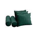 COVER ONLY Model V3 Twin Velvet Contrast Pipe Indoor Daybed Mattress AD317