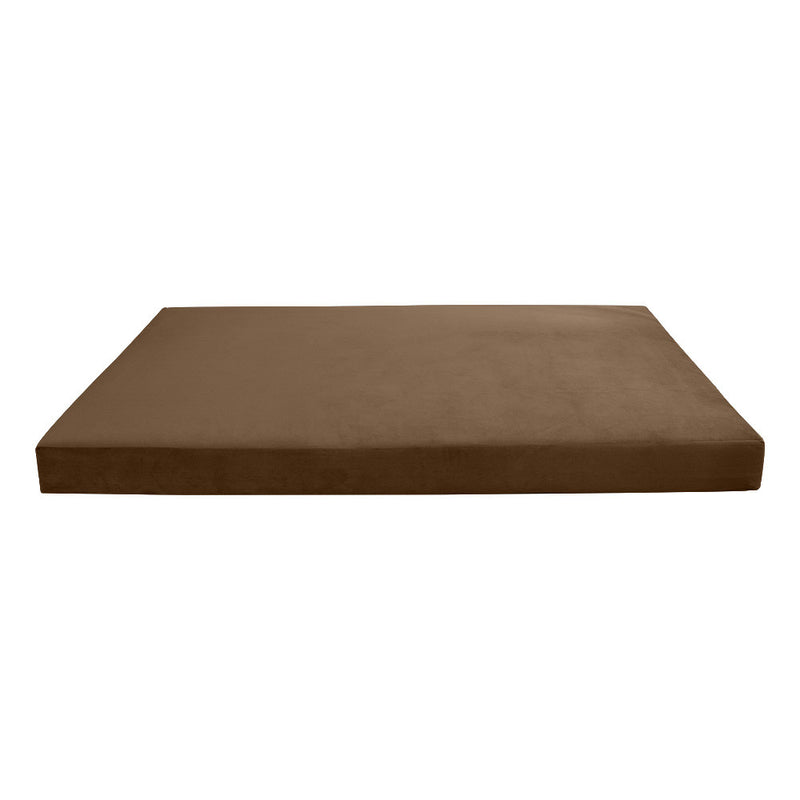 COVER ONLY Model V3 Twin-XL Velvet Knife Edge Indoor Daybed Mattress Cushion AD308