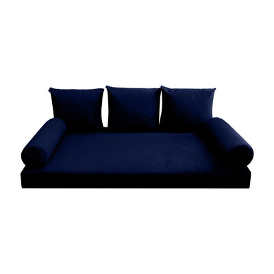 COVER ONLY Model V3 Full Velvet Knife Edge Indoor Daybed Mattress Cushion AD373