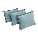 COVER ONLY Model V3 Full Velvet Contrast Pipe Indoor Daybed Mattress Cushion AD355