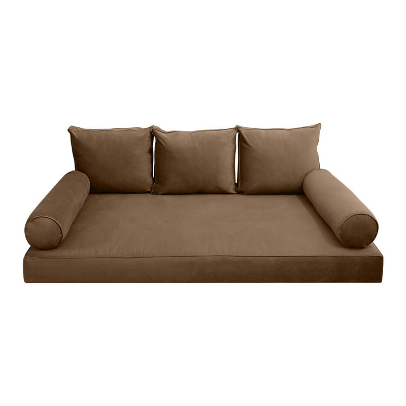COVER ONLY Model V3 Full Velvet Same Pipe Indoor Daybed Mattress Cushion AD308