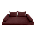 COVER ONLY Model V4 Twin Velvet Knife Edge Indoor Daybed Mattress Cushion AD368