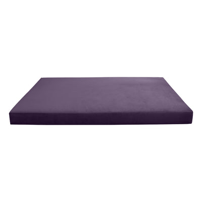 COVER ONLY Model V5 Twin Velvet Knife Edge Indoor Mattress Bolster Pillow AD339