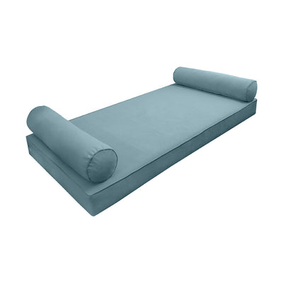 COVER ONLY Model V5 Twin Velvet Same Pipe Indoor Mattress Bolster Pillow AD355