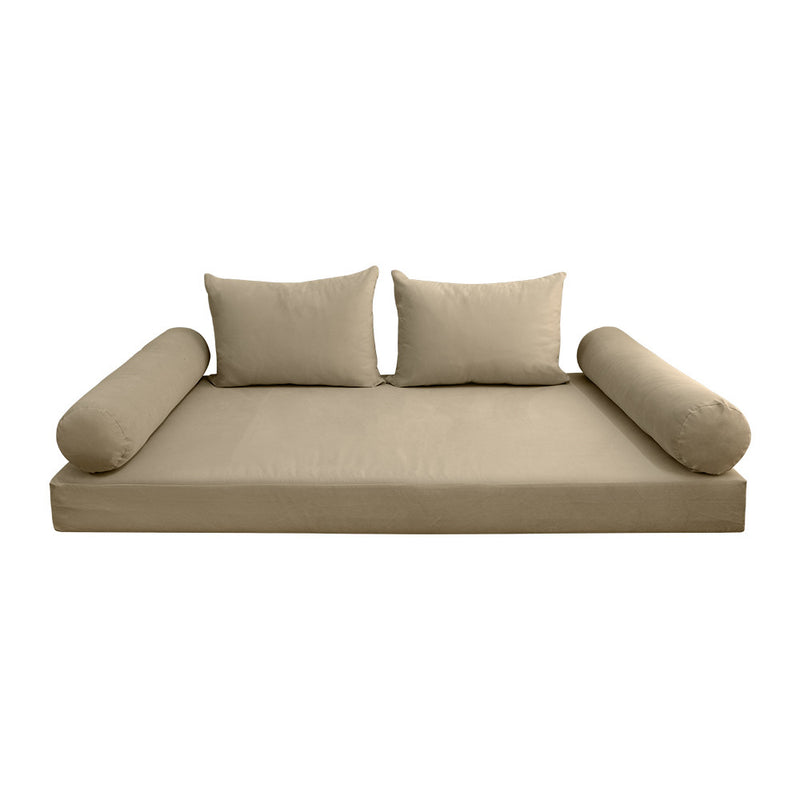 COVER ONLY Model V4 Twin-XL Velvet Knife Edge Indoor Daybed Mattress Cushion AD304