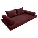 COVER ONLY Model V4 Twin-XL Velvet Knife Edge Indoor Daybed Mattress Cushion AD368