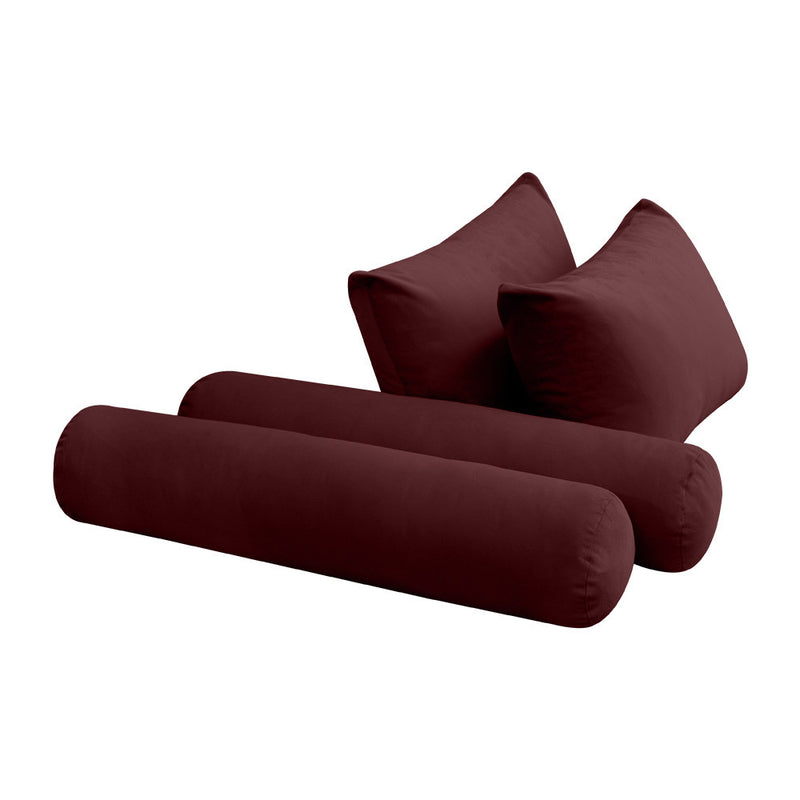 COVER ONLY Model V4 Twin-XL Velvet Knife Edge Indoor Daybed Mattress Cushion AD368