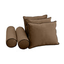 COVER ONLY Model V3 Twin Velvet Contrast Pipe Indoor Daybed Mattress AD308