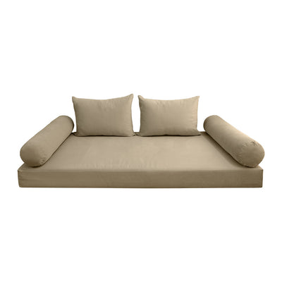 COVER ONLY Model V4 Full Velvet Knife Edge Indoor Daybed Mattress Cushion AD304