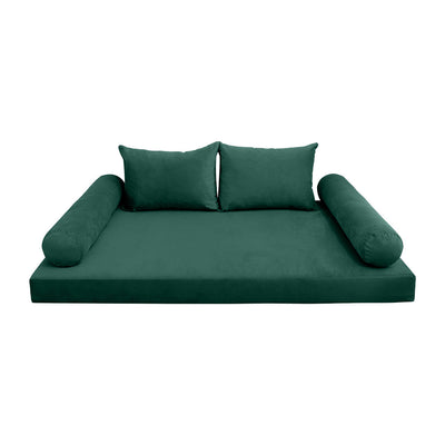 COVER ONLY Model V4 Full Velvet Knife Edge Indoor Daybed Mattress Cushion AD317