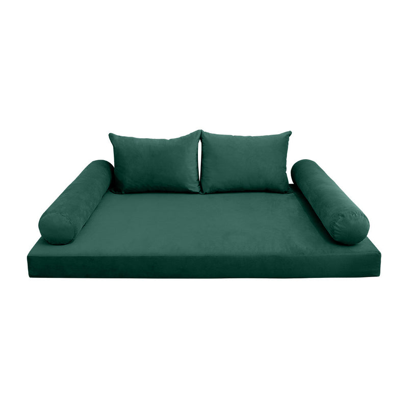 COVER ONLY Model V4 Full Velvet Knife Edge Indoor Daybed Mattress Cushion AD317