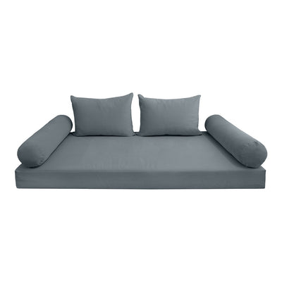 COVER ONLY Model V4 Full Velvet Knife Edge Indoor Daybed Mattress Cushion AD347