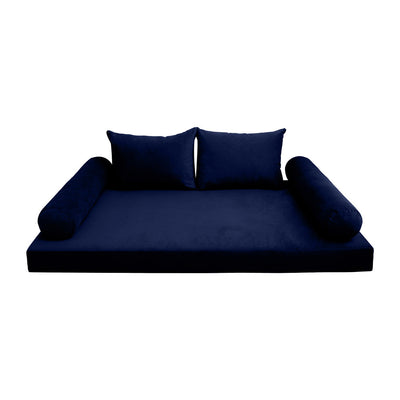 COVER ONLY Model V4 Full Velvet Knife Edge Indoor Daybed Mattress Cushion AD373