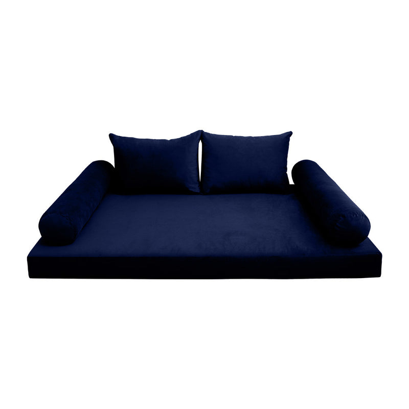 COVER ONLY Model V4 Full Velvet Knife Edge Indoor Daybed Mattress Cushion AD373